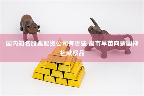 国内知名股票配资公司有哪些 高市早苗向靖国神社献祭品